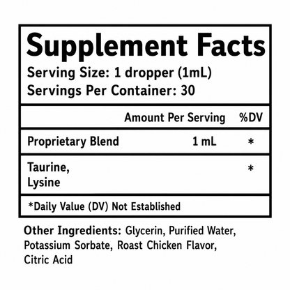 Taurine for Cats – Cat Taurine Supplement for Heart Health, Vision Support & Overall Wellness, 30 Servings