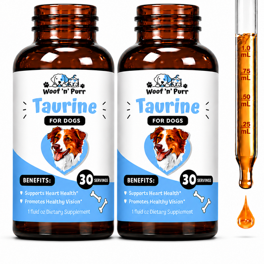 Taurine for Dogs 2 Pack - Dog Taurine Supplement - Heart Health for Dogs - Vision Support for Dogs - Dog Wellness Supplement - Dog Supplement 2 Pack